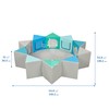 ECR4Kids SoftZone Wall of Mirrors Activity Center and Play Mat,