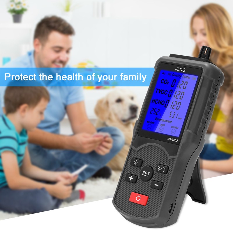 Multifunctional Air Quality Tester CO2 TVOC Meter Temperature Humidity Measuring