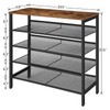 HOOBRO Shoe Rack, 5-Tier Shoe Storage Unit Flat & Slant