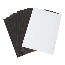 Crafare Magnetic Adhesive Sheets 4x6in Cuttable Magnetic Sheets 10 Pack 30 Mil Thick Flexible Magnet Sheets with Adhesive for Crafts Making Photos Drawings to Stick