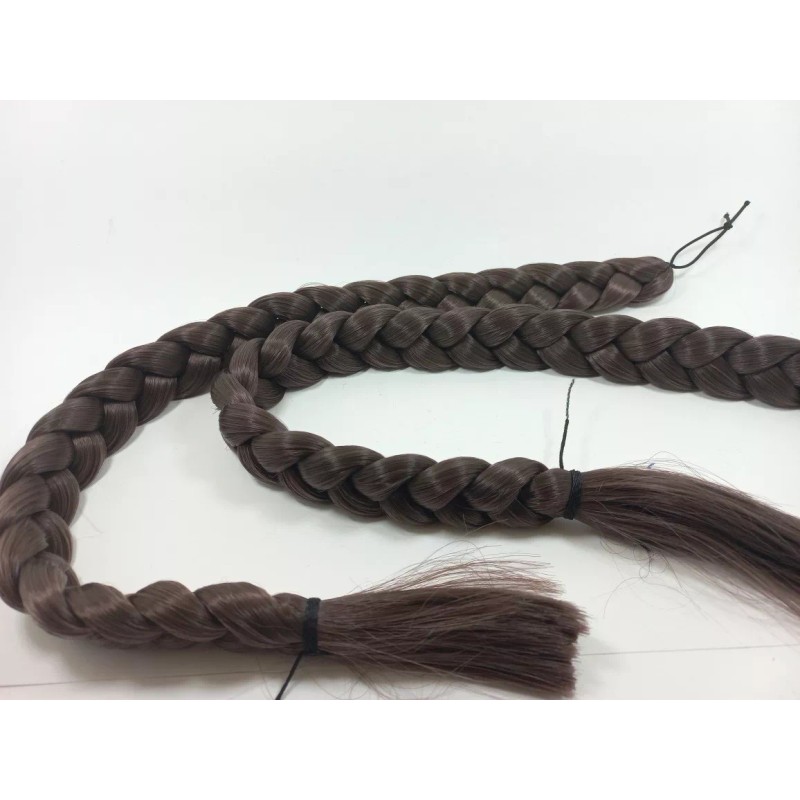 Bootleg Par De Trenzas Cabello Sintético 55 Cm Color Castaño
