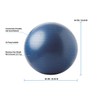 GLOW Exercise Gym Ball – Purple Fitness Yoga Swiss Ball