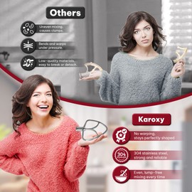 KAROXY Stainless Steel Flat Beater for KitchenAid 4.5 & 5.0 Qt Tilt-Head Mixer, Paddle Attachment for K45SS, Dishwasher Kitchen Aid Paddle Replacement Attachment