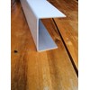 Aluminium U-Profile White Cover Profile 1.5 mm Aluminium Traffic White