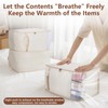 Compression Storage Bags for Down Comforters, Foldable Reusable Organizer for