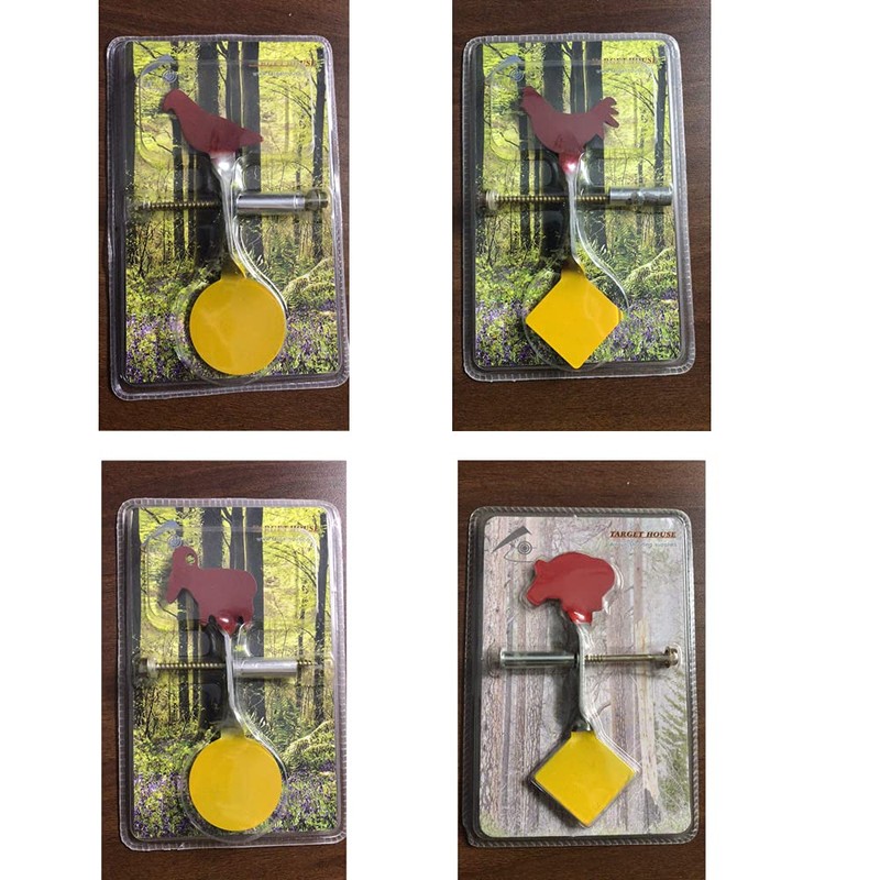 Air Gun Spinner Target 4 Pcs Set Tree Standing Shooting