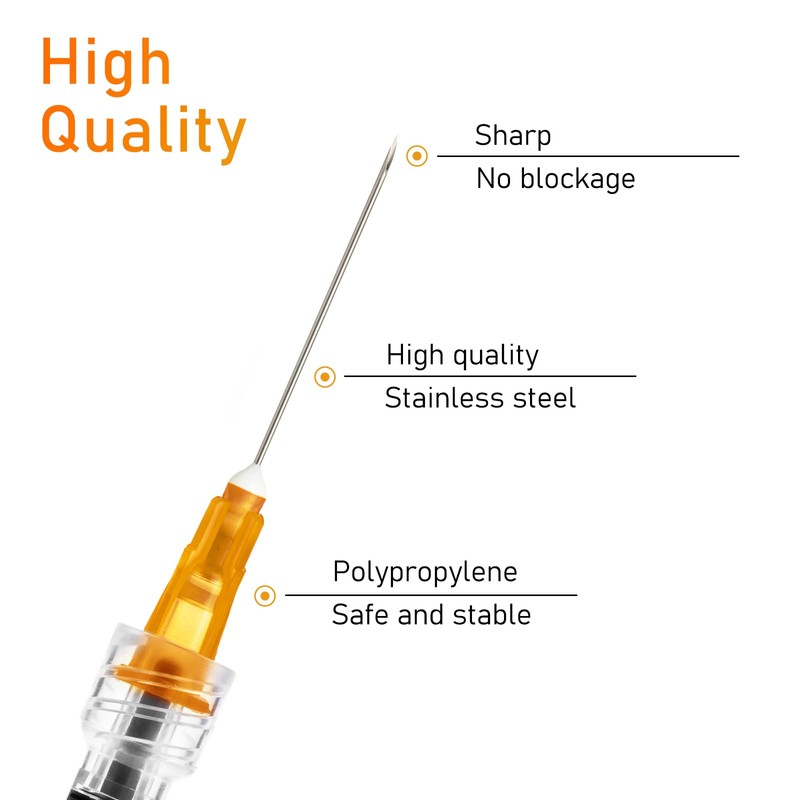 1ml Disposable Luer Lock Syringes with 25G 1 Inch Needle