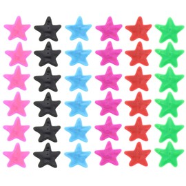 Zac's Alter Ego Set of 30 Assorted Colour 3cm Assorted Neon Star Sleepy Clips/Snap Hair Clips