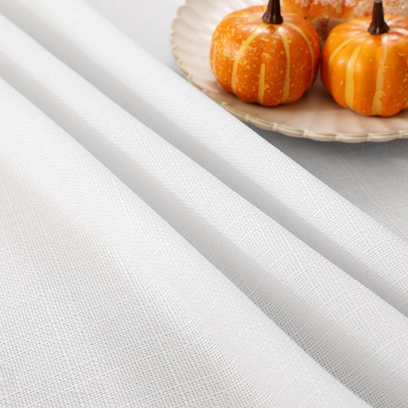smiry Linen Table Cloth Rectangle 140x100 cm Wipe Clean Tablecloth