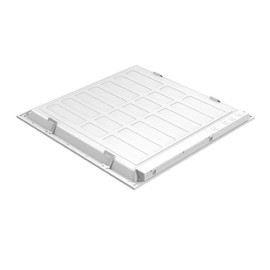 CLEANLIFE 2-Pack LED Light Panel 2x2 LED Light Fixture w/Backlit Technology and Integral J-Box, 2 Foot Flat Panel Overhead LED Drop Ceiling Light Fixture, Slim LED Tile, Recess Surface Suspension DLC