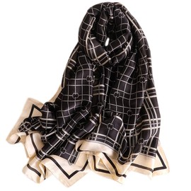 YMXHHB Silk Scarf 100% Mulberry Silk Fashion Scarves Long Lightweight Shawl Wrap JON67-02