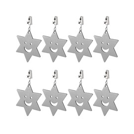 Alnicov Set of 8 Tablecloth Weights Clips for Family Dinner Table and Outdoor Picnic Decoration(Stars)