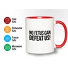 Bubble Hugs Nurse 2Tone Red Mug 11oz - No fetus
