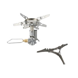 CAMPINGMOON Canister Top Stove Portable Compact Foldable w/igniter w/Gas Fuel Can Stabilizer XD-2F/Z41