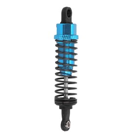 2PCS 1/16 RC Car Shock Absorbers - 70mm Metal Oil-Filled Shock Dampers for 1:16 Scale Remote Control Cars, Adjustable Blue Alloy Suspension (No Oil Included)