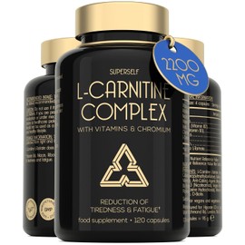 L-Carnitine Capsules 2200mg with Vitamins - High Strength - Pre-Workout