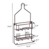 Caddy Hanging over Shower Head Rust Roof Organizer with 10
