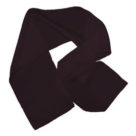 Thai Silks! Habotai Scarf, 8" X 54", 8mm, One Size, Black