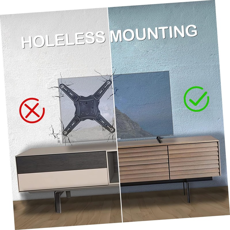ULTECHNOVO 2Pcs Tv Mount Stand Brackets for Tvs Plastic Tabletop