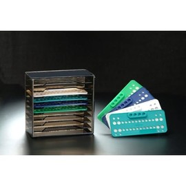 Plasdent 1013 Orthodontic Bracket Tray Rack Holder Smoke Gray Holds 10 Trays