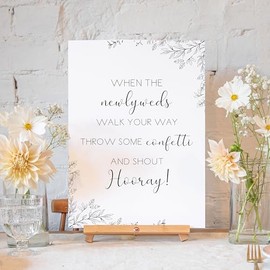 Manta Makes Wedding signs for reception, confetti wedding sign, wedding decorations for reception (Confetti)