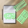 Angrox Geometric Drawings Templates Measuring Geometry Rulers 15 Pcs with