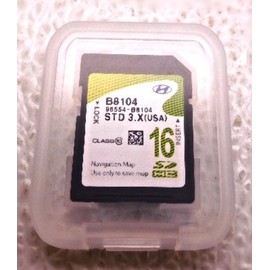 B8104 2014 2015 2016 Hyundai Grand Santa Fe (Santafe V6) Navigation MAP SD Card,GPS,STD 4.X U.S.A OEM 96554-B8104
