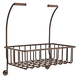 Franklin Brass 193105-CBZ Over-the-Toilet Paper Holder Hanging Convenience Basket Holder Shelf for Cell Mobile Phone Holder and Wipes, Classic Bronze