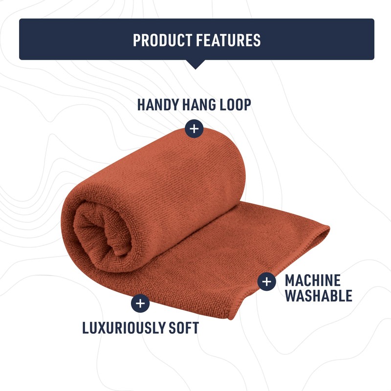 Sea to Summit Tek Towel, Plush Camping and Travel Towel,