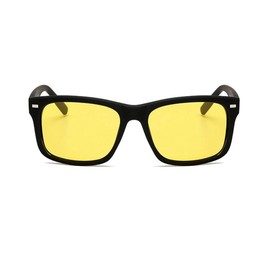 Long Keeper Semi-Rimless Polarised Driving Sunglasses for Men Women, Classic Retro Half Frame Sunglasses Polarized Anti Glare Night Driving Glasses UV400