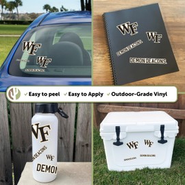 Desert Cactus Wake Forest University Stickers Demon Deacons Go Deacs Vinyl Decals Laptop Water Bottle Car Scrapbook T1 (Type 1-1)