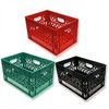 24qt New Green Color Milk Crate Farmplast, Llc.