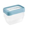 keeeper Mia Magic Ice 5-Piece Freezer Container Set, Rewritable Lid,