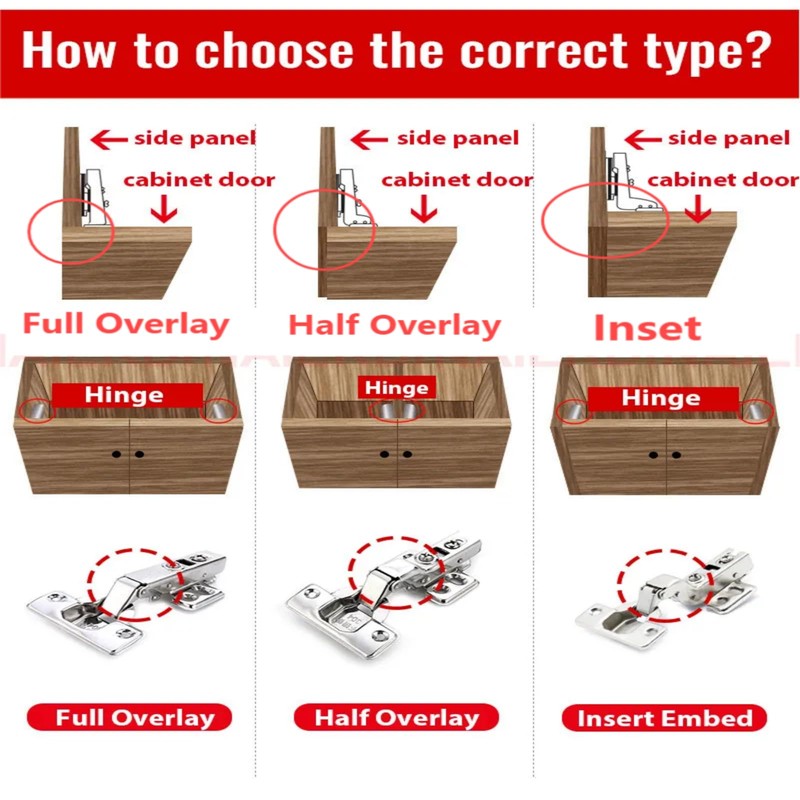 2 Pcs Inset Soft Close Hinges, Heavy-Duty Frameless European Concealed