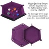 Dice Plate, Leather Dice Plate, Foldable Hexagon, Folding Dice Tray,