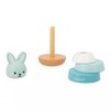 Janod Stacking Rabbit Made of FSC Wood, 4 Pieces for