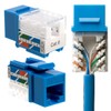 SATMAXIMUM Cat6 Keystone Ethernet Wall Jack Punch Down UTP 45-Degree