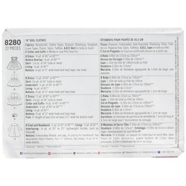 Simplicity 8280 American Girl Doll Dress Sewing Patterns for 18'' Dolls