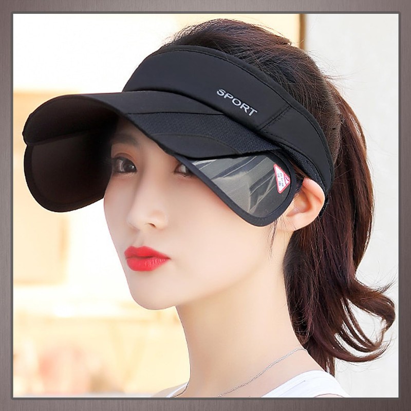 One Limitation CP432 Women's Simple Visor, Hat, Stylish, Running, Sun