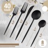 Dining Collection Black Cutlery Set - 40 Count – Combo