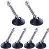 Niveladores de pies giratorios, 6 niveladores de patas M8 ajustables,