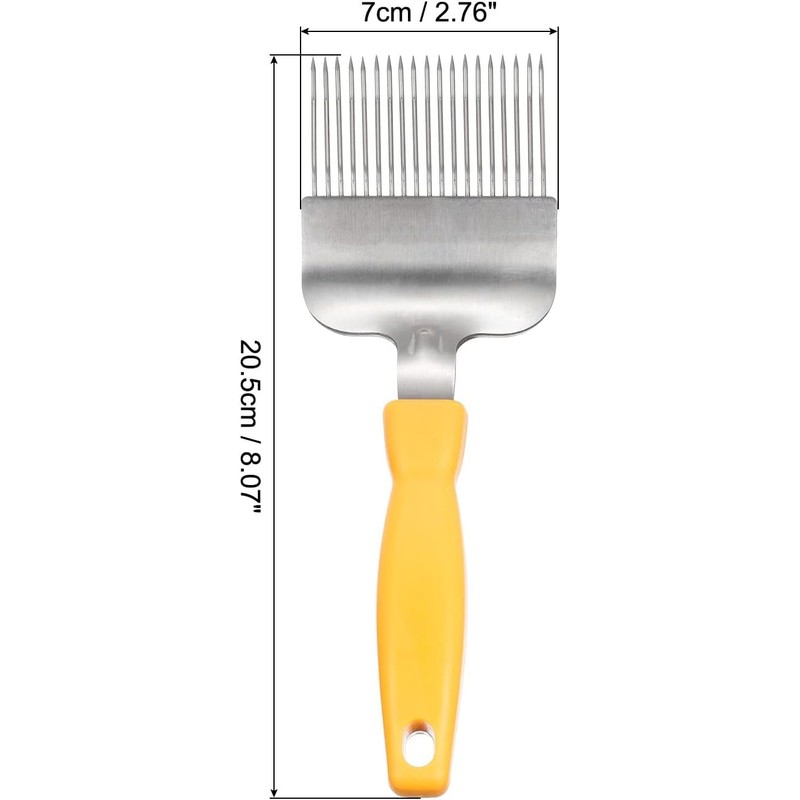 LATRAT Discapping Fork, Stainless Steel Beekeeping Equipment Accessories, Stainless Steel