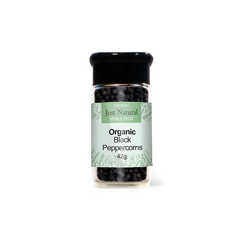Peppercorns Black (Glass Jar) 42g