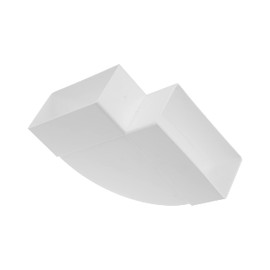 110 x 55 mm / 11 x 5.5 cm Horizontal Rectangular Duct Elbow for Pipe Connection - Angle: 90° - Ventilation System, Heating, Cooling - Ventilation Element for Limited Spaces