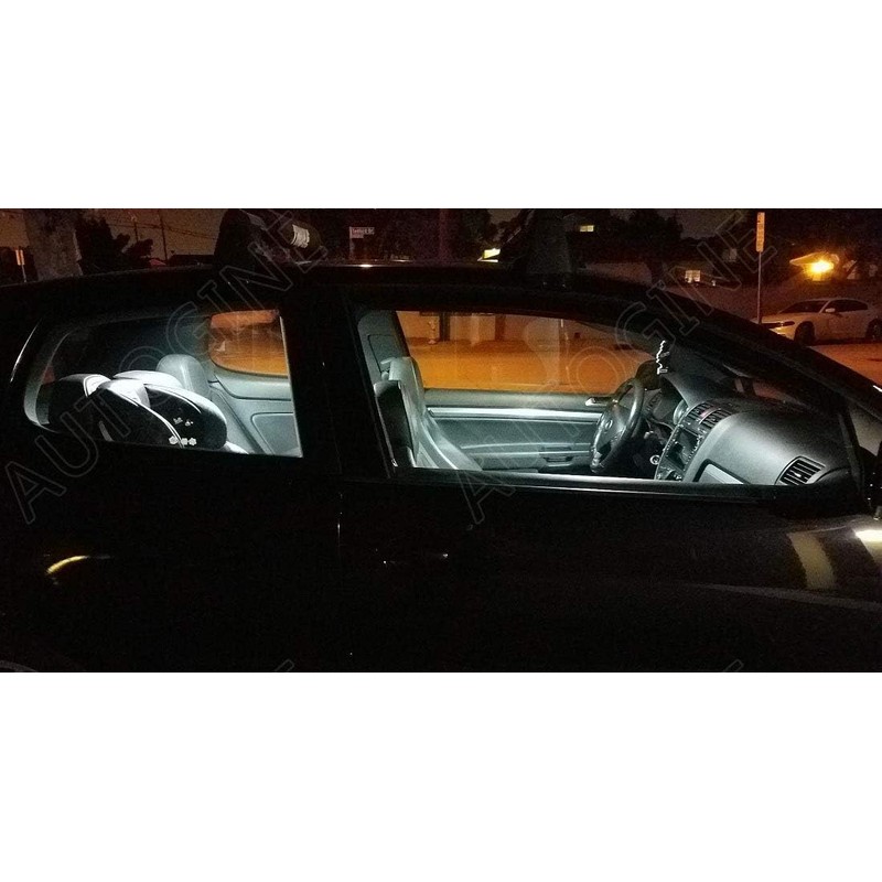 AUTOGINE 8 Piece White LED Interior Light Kit for Toyota