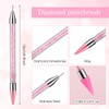 Prasacco Rhinestone Picker Tool, Rhinestones Applicator Rhinestone Picker Dotting Wax