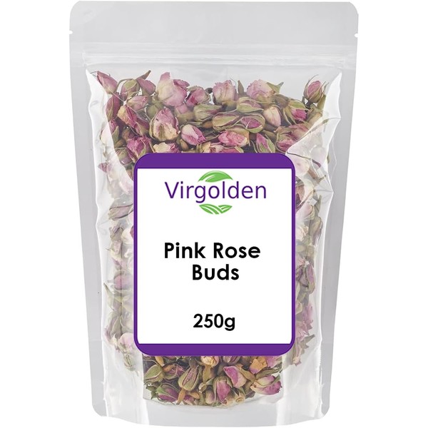 Dried Pink Rose Buds 250g by Virgolden