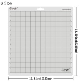 Ecraft StandardGrip Cutting Mat for Silhouette Cameo 3/2/1: 12X12inch Non-Slip Square Gridded Transparent Quilting Cut Mats Replacement Accessories for Silhouette Cameo.