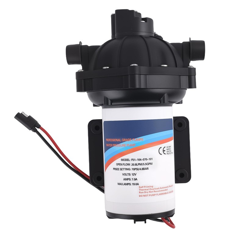 maXpeedingrods 70PSI Water Pump System, 12V/24V 5.5 GPM Water Pump