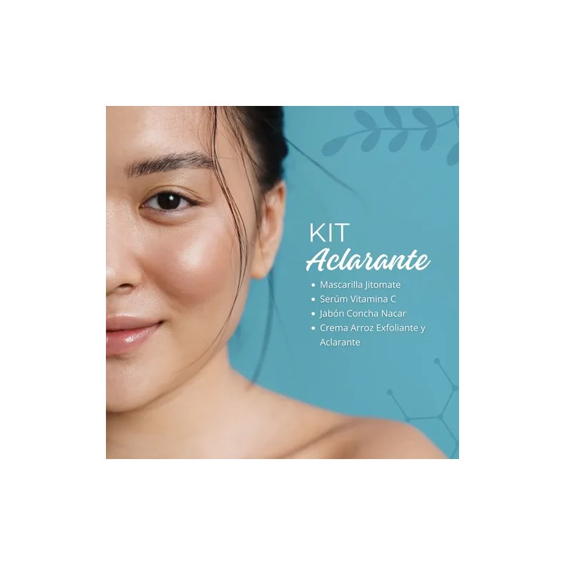 Kit Aclarante Serum Crema Arroz Concha Nacar Mascarilla Bena